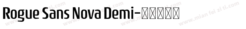 Rogue Sans Nova Demi字体转换